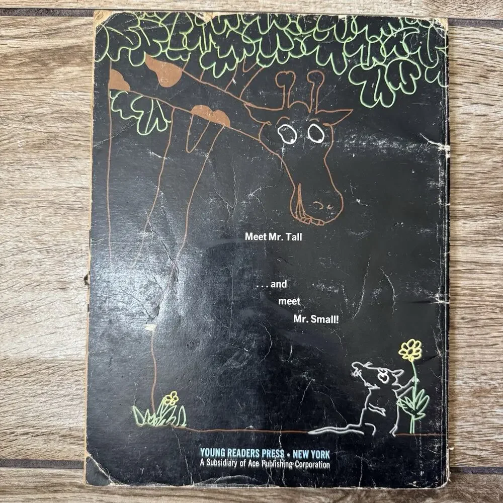 Vintage Mr. Tall and Mr. Small Book Barbara Brenner Tomi Ungerer 1st Print